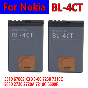 Batterie de <span class=keywords><strong>téléphone</strong></span> BL-4CT pour <span class=keywords><strong>NOKIA</strong></span> BL 4CT 5310 6700S X3 X3-00 7230 7310C 5630 <span class=keywords><strong>2720</strong></span> 2720A 7210C 6600F 860 mAh - Product Image 1