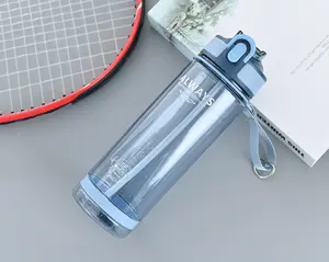 Botella de agua motivacional con marcador de tiempo, colador de fruta a prueba de fugas sin BPA actualizado o colador y pajita para gimnasio