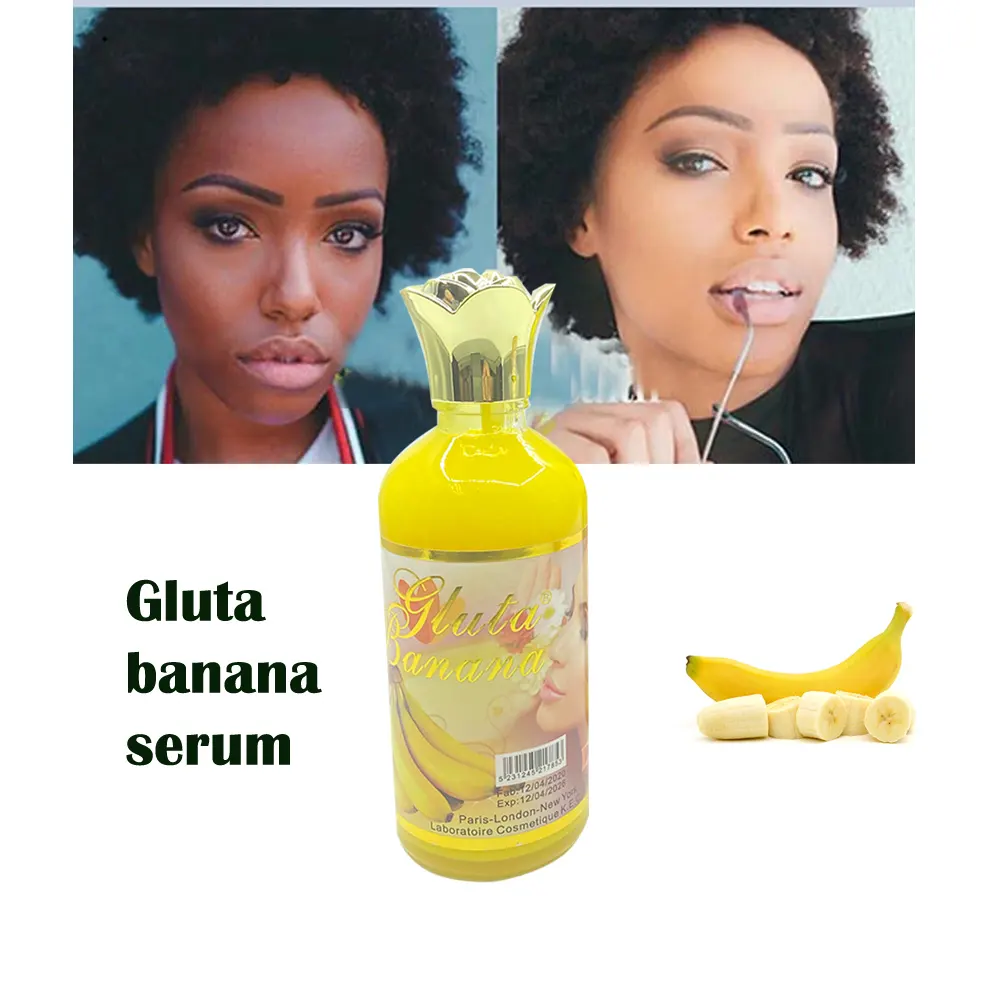 Oem Private Label Organic Gluta Banana Whitening con vitamina C Skin Refiner Auto corretto Banana Peeling Face Serum
