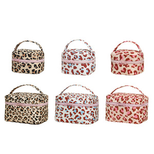 Leopard Print Cosmetic Bag Waterproof <b>Makeup</b> Pouch Zipper Closure Portable Travel Toiletry <b>Case</b> for Women - Product Image 3