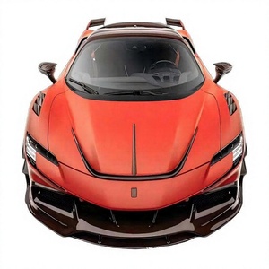 Kits de carrosserie pour Ferrari SF90, série M, en fibre de carbone : pare-chocs avant, pare-chocs arrière, jupes latérales, aileron arrière, évents de garde-boue - Product Image 4