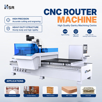 Routeur CNC professionnel HSR ATC pour la découpe de MDF, PVC, acrylique, routeur à bois de haute précision, machine de fabrication de meubles, fabrication de portes d'armoires