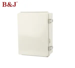 Junction Box, Hinged Cover Stainless Steel Latch IP67 Waterproof Plastic Enclosure for Electrical Project with Mounting Plate