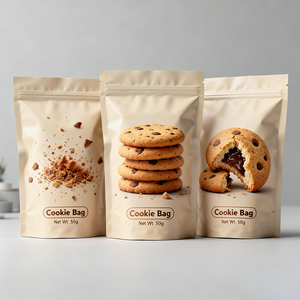 Sachet refermable personnalisé imprimé en usine, motif vache mignonne, pour biscuits au lait, pochette verticale pour emballage <span class=keywords><strong>de</strong></span> snacks <span class=keywords><strong>de</strong></span> 50g - Product Image 3
