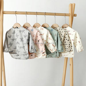 Bata de bebé Neutral para comer, reutilizable, para bebé de 0 a 24 <span class=keywords><strong>meses</strong></span>, impermeable, de manga larga, Baberos para niño o niña - Product Image 2