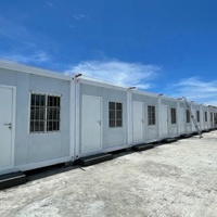 Qingdao LANJING 20ft Acier Intégré Logement Bonne Qualité Travailleur Extensible Pack Plat Conteneur Maison à Prix Compétitif