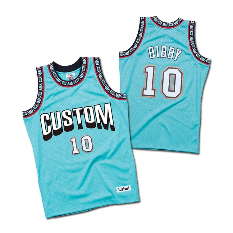 Camisas de basquete personalizadas com bordado superior mais recente em design de camisa de basquete