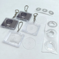 Porte-clés en Gros Personnalisé Concert Célébrité Cadeau Disque Musique Album Chaîne Étui Boîte DIY Plastique Vierge NFC Mini CD