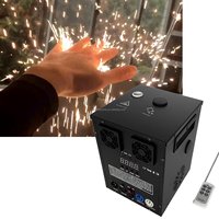 Machine à feux d'artifice électriques en métal pour mariage, avec flamme froide, brouillard dansant, DMX512 et télécommande, AC 110-240V 750W