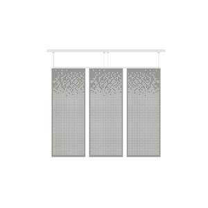 Paravent suspendu moderne et minimaliste insonorisant en feutre ajouré, cloison de <span class=keywords><strong>bureau</strong></span> décorative, séparateur d'espace - Product Image 5