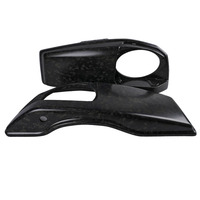 Couverture supérieure de boîte latérale en fibre de carbone forgée mate pour modèles audio Touring CVO Street Glide 2023-2025