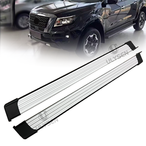 2 marchepieds latéraux en alliage d'aluminium robustes tout-terrain pour <span class=keywords><strong>Nissan</strong></span> NP300 <span class=keywords><strong>Navara</strong></span> <span class=keywords><strong>2021</strong></span>+ et Frontier <span class=keywords><strong>2021</strong></span>+ - Product Image 2