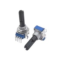 Potentiomètre de mixage RK11 10K 4 broches DDJ400 Pioneer DJ avec point central à clic B103 503 B10K 50K, longueur d'axe de 23 mm