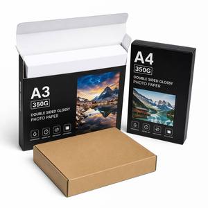 Carta Fotografica Lucida Bifacciale 350g per Stampanti Inkjet, Formato A3 A4 A3 Plus, Carta Patinata di Alta Qualità per Stampa Fotografica - Product Image 1