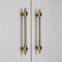 Poignées de porte d'armoire en alliage de zinc en forme d'étoile, couleur laiton antique, boutons de tiroir de cuisine - Grande Vente