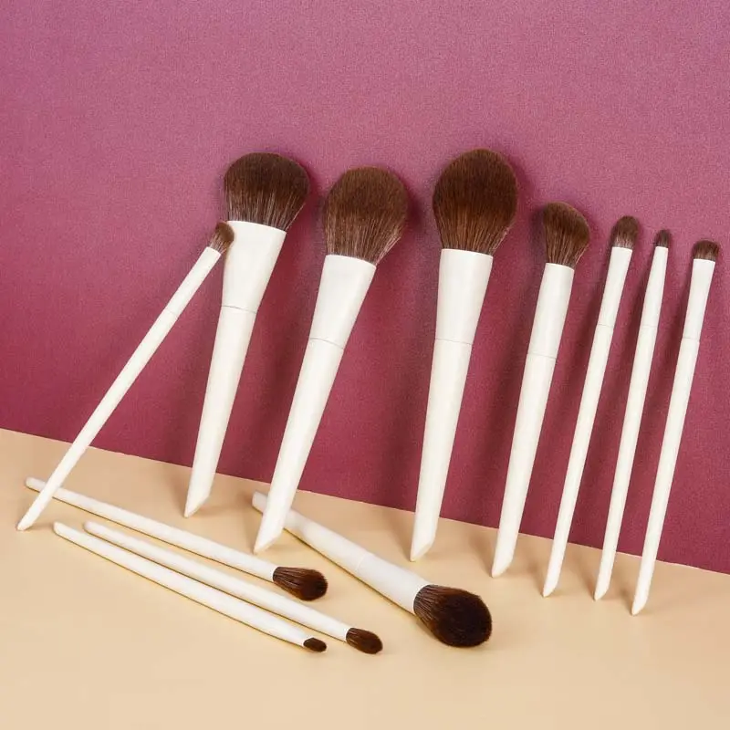 Gracedo Factory Luxury Makeup Brushes 12Pcs White Handle With Bag