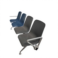 Chaises d'attente modernes Leadcom Seating LS-550 en PP à 4 places pour hôpitaux et banques, idéales pour les sièges en rangée d'aéroport