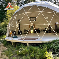 Dôme géodésique en PVC transparent Kawagebo Kamp (KK) 10M, tente de glamping igloo, maison de tente moderne, imperméable, pour événements en plein air en toutes saisons