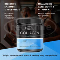 Compléments alimentaires de musculation Healthife OEM, poudre de peptides de collagène