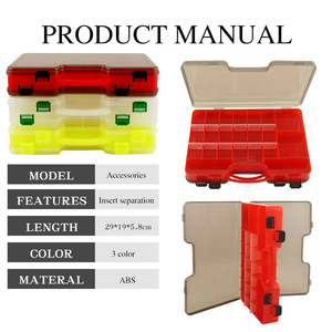 Boîte de rangement portable double face pour accessoires de pêche, leurres et appâts artificiels – Idéale pour l'exportation - Product Image 3