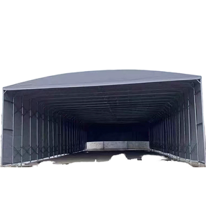 Auvent coulissant mobile d'extérieur, grande tente d'ombrage pour entrepôt, protection solaire imperméable, fabricant d'auvents mobiles d'extérieur - Product Image 6