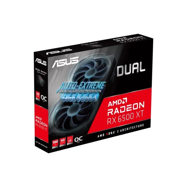 New Stock Graphics Card Dual RX 6500 XT OC Edition 2X for Gaming Desktop Gaming GPU RX 6500 XT