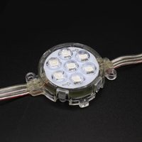 Corps extérieur de PC de la source lumineuse IP67 de point du pixel SMD LED de 50mm RVB 7 pour des murs d'hôtel