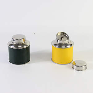 High Quality Round Small Coffee Bean Canister Flower Coffee Tea Caddy with Airtight Lid Stainless Steel Storage Box