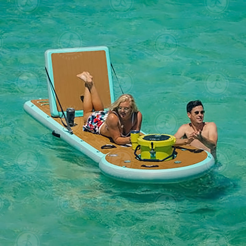 EJIA Inflatable Swim Island Floating Raft Inflatable Dock Floats ...