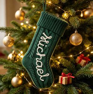 Name Stockings Cloth Rope-Embroidered Christmas Decorative Gift <b>Bags</b> With Custom-Made Names - Product Image 5