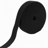 Bande élastique en caoutchouc blanc de 2,5 cm de large, sangle épaisse en polyester pour la couture et les loisirs créatifs, utilisation pour vêtements