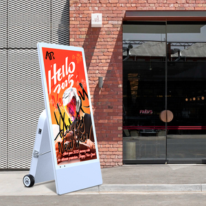 Kiosque publicitaire portable étanche pour l'extérieur, écran LCD de 43 pouces avec luminosité de 2500 nits pour les salles d'exposition - Product Image 1