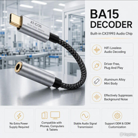 Adaptador DAC HiFi BA15 con Chip de Audio CX31993, Reducción de Ruido, Tarjeta de Sonido Portátil para Móvil y PC, Marca OEM, Personalización OEM