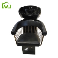 Équipement de rinçage moderne Chaise de barbier bassin de salon Poser cheveux Shampooing Chaise de lavage