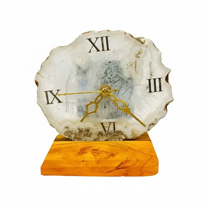 Reloj de mesa de piedra de ágata, reloj de Mesa para el hogar y la mesa de oficina, artículos decorativos, artículos antiguos de decoración para el hogar, relojes de escritorio y estante - Product Image 1