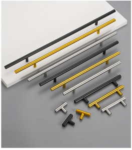 Manija <span class=keywords><strong>de</strong></span> barra en T <span class=keywords><strong>de</strong></span> acero inoxidable y aluminio <span class=keywords><strong>de</strong></span> lujo, <span class=keywords><strong>muebles</strong></span> regulares <span class=keywords><strong>para</strong></span> gabinetes <span class=keywords><strong>de</strong></span> <span class=keywords><strong>cocina</strong></span>, puerta principal <span class=keywords><strong>para</strong></span> uso doméstico - Product Image 1