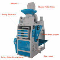 Ensemble complet de machines de traitement du riz / Machine à décortiquer le riz étuvé et machine à polir le riz