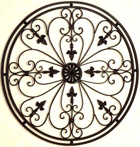 Décoration murale en fer forgé avec motif floral pour la maison, le salon, l'hôtel, le restaurant et le bureau - Product Image 1
