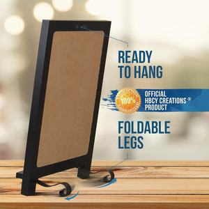 <span class=keywords><strong>Tableau</strong></span> noir en bois noir de 9,5 x 14 pouces avec pieds, style vintage, pour mariage, comptoir de cuisine, <span class=keywords><strong>tableau</strong></span> mémo - Product Image 3