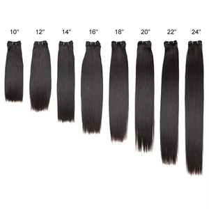 Mèches de cheveux humains vierges bruts brésiliens Remy, double tirage, ultra-lisses, cuticules alignées, échantillon gratuit - Product Image 2