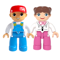 Figurine magnétique polyvalente pour feuilles magnétiques et jouets de construction en gros blocs