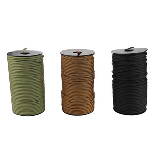 12 Lõi 550 Survival Paracord Parachute Fire Cord Survival Dây Với <span class=keywords><strong>Red</strong></span> Tinder Dây <span class=keywords><strong>PE</strong></span> Dây Câu Sợi Bông Dây Thép - Product Image 5