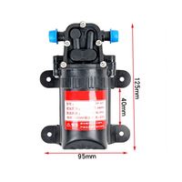 Pompe à diaphragme 550 DC12V 3,5L/min Pompe à eau Arrosage Pulvérisation Aquarium Pompe à reflux DP-521