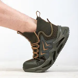 男士钢趾安全靴适用于汽车维修、建筑、煤矿、机场等行业