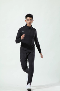 Felpe personalizzate da uomo Quater con Zip <span class=keywords><strong>in</strong></span> <span class=keywords><strong>poliestere</strong></span> <span class=keywords><strong>felpa</strong></span> tuta riflettente Set di tute sportive da corsa per allenamento - Product Image 2