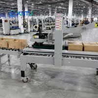 Máquina Automática para Sellar Cajas, Selladora de Cartones con Cinta Industrial para Cajas de Cartón Corrugado y Línea de Empaquetado Industrial