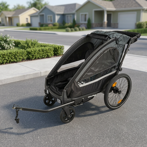 Remolque para Bicicleta KS-200 Serie Jogger 3 en 1 para Bebé, Marco de Aleación de Aluminio, Diseño Ligero y Plegable, Resistente al Agua 600D - Product Image 1