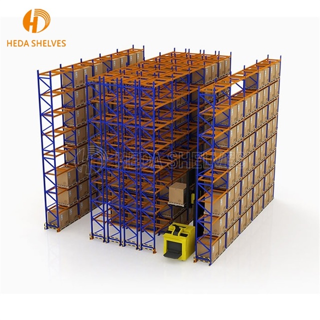 High Density Drive in Rack System Adjustable Warehouse Storage Racking Steel Pallet Rack Heavy Duty Racking Drive-In Pallet Rack
