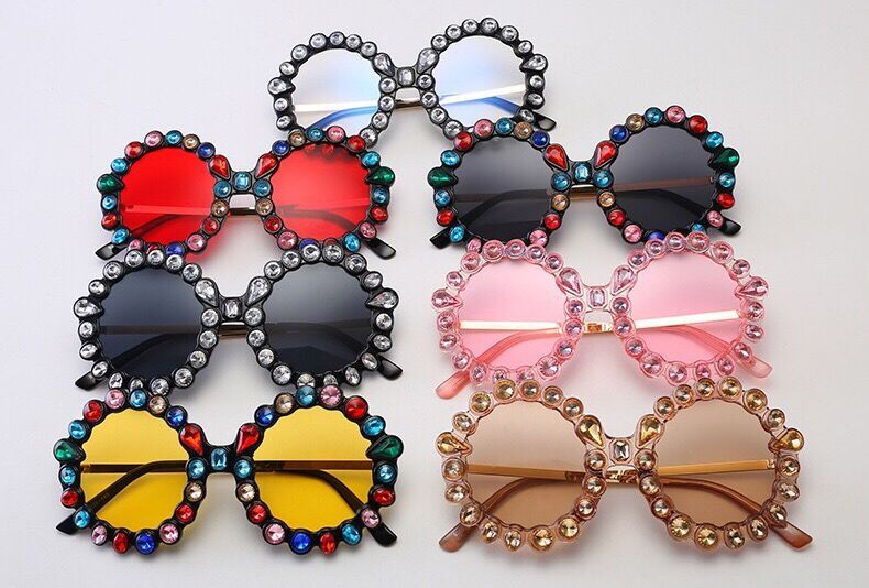 Chaîne De Lunettes Strass Cristal Simple - Accessoire Élégant Pour Lunettes De Soleil Femme Et Fille