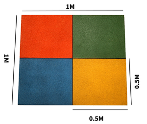 Gạch cao su ngoài trời cho sân chơi | công viên | vườn | sân sàn - Product Image 3